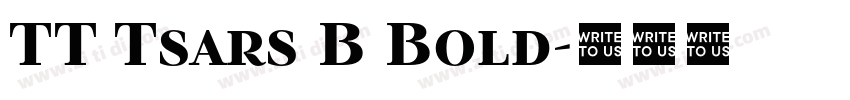 TT Tsars B Bold字体转换